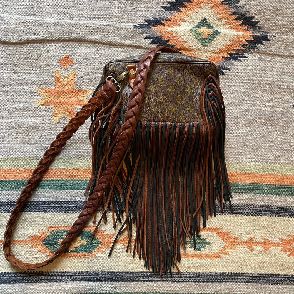 Authentic Revamped Fringe Louis Vuitton Crossbody